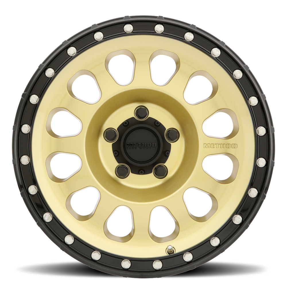 Method Race Wheels MR315 GOLD - BLACK LIP 18x9 +18 5x150mm 110.5mm - WheelWiz