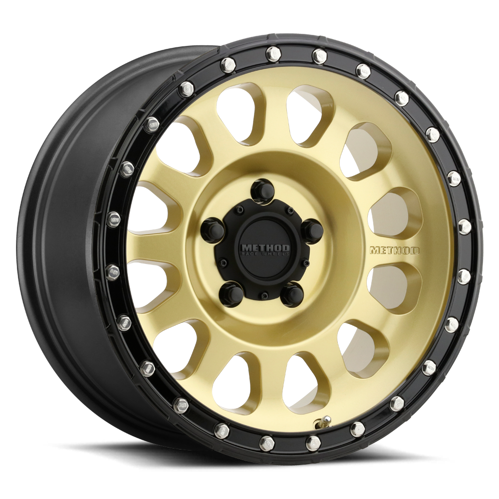 Method Race Wheels MR315 GOLD - BLACK LIP 18x9 +18 5x150mm 110.5mm - WheelWiz