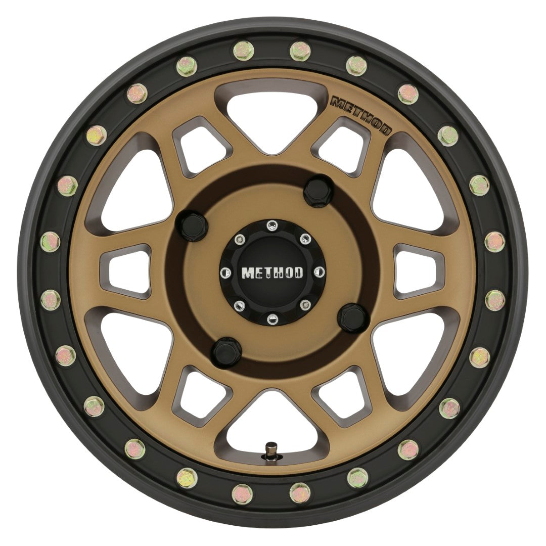 Method Race Wheels MR405 UTV Beadlock METHOD BRONZE - MATTE BLACK RING 15x7 +38 4x136mm 106mm - WheelWiz