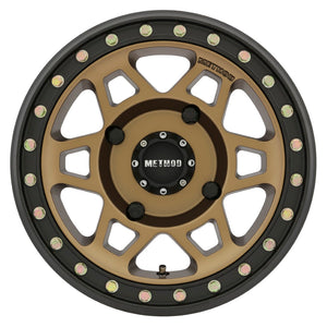 Method Race Wheels MR405 UTV Beadlock METHOD BRONZE - MATTE BLACK RING 15x7 +38 4x156mm 132mm - WheelWiz