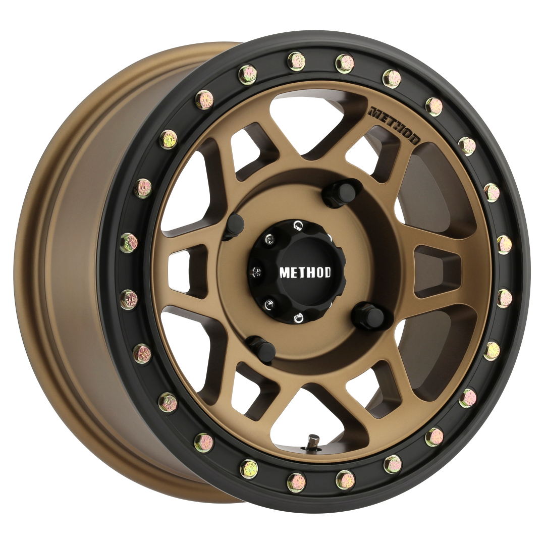 Method Race Wheels MR405 UTV Beadlock METHOD BRONZE - MATTE BLACK RING 15x7 +13 4x136mm 106mm - WheelWiz