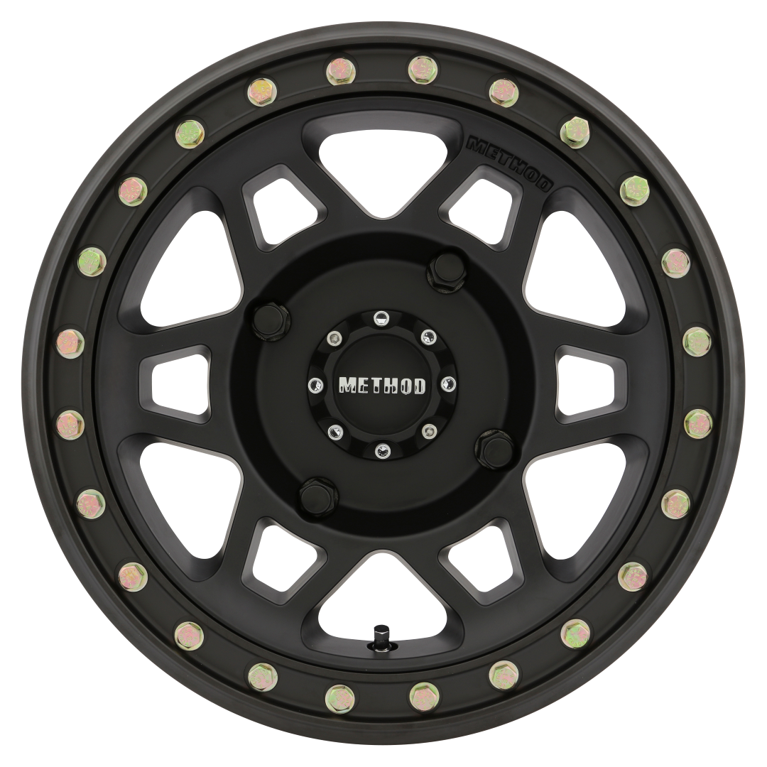 Method Race Wheels MR405 UTV Beadlock MATTE BLACK 15x7 +38 4x136mm 106mm - WheelWiz
