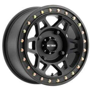 Method Race Wheels MR405 UTV Beadlock MATTE BLACK 15x7 +13 4x136mm 106mm - WheelWiz