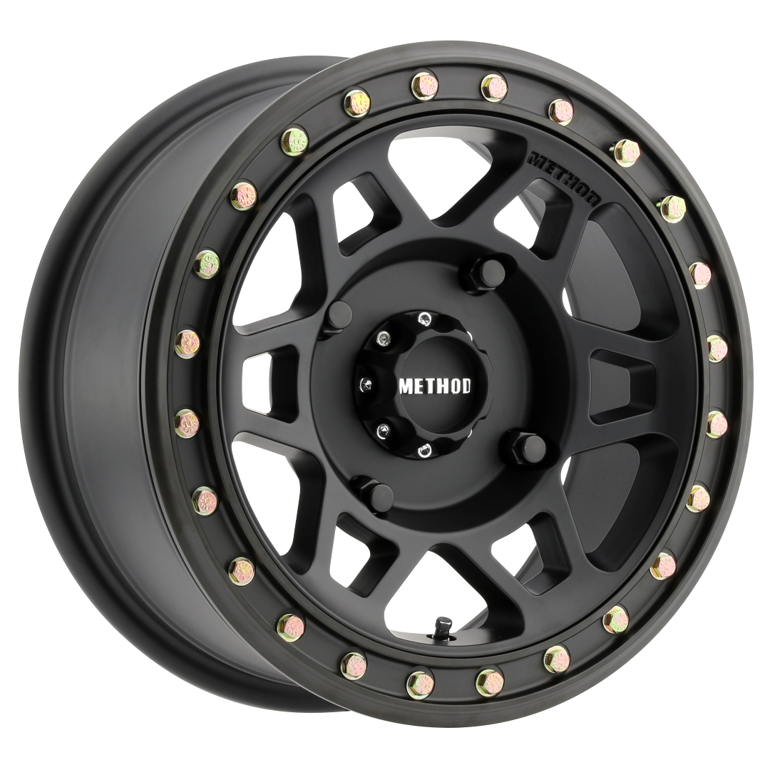 Method Race Wheels MR405 UTV Beadlock MATTE BLACK 15x7 +13 4x156mm 132mm - WheelWiz