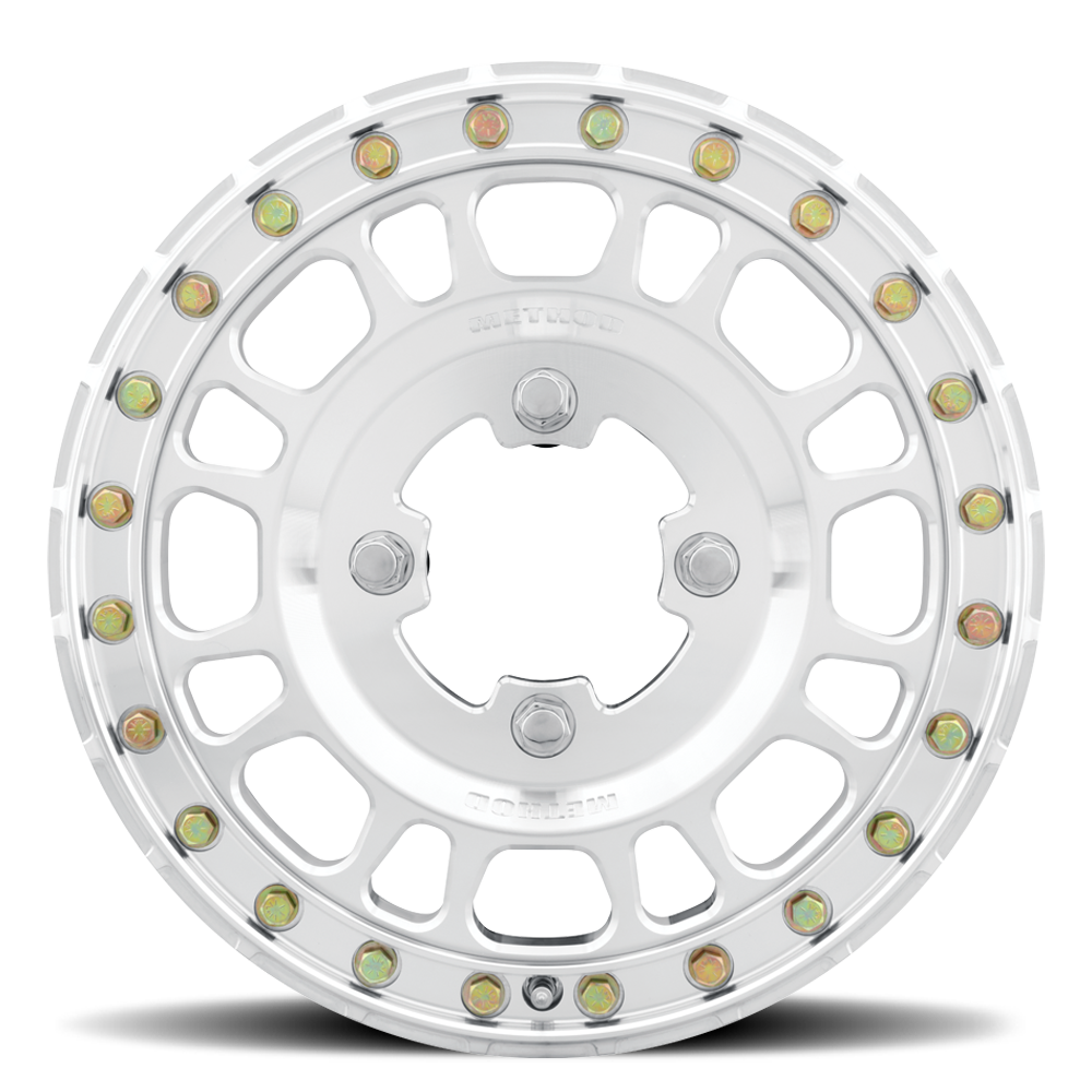 Method Race Wheels MR412 Beadlock Machined - Raw 15x5 +43 4x136mm 100mm - WheelWiz
