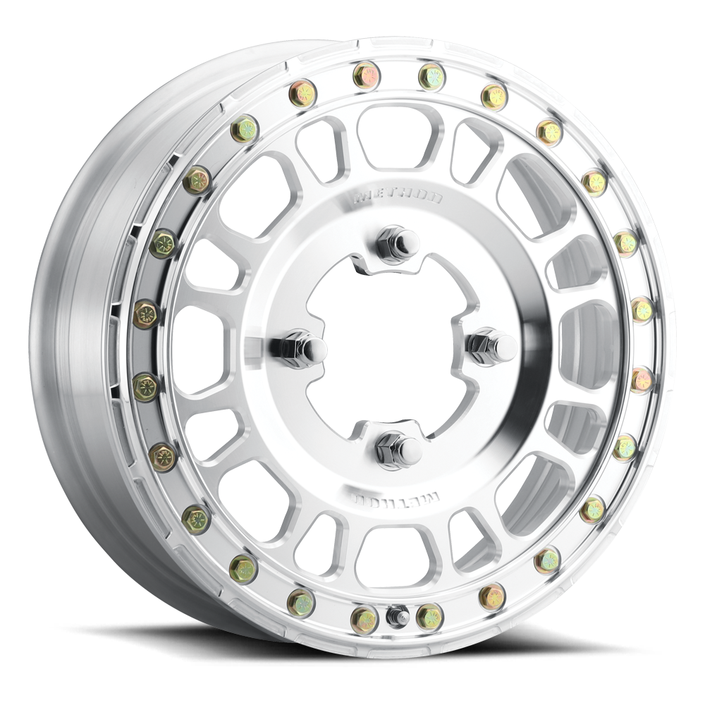 Method Race Wheels MR412 Beadlock Machined - Raw 15x5 +43 4x136mm 100mm - WheelWiz
