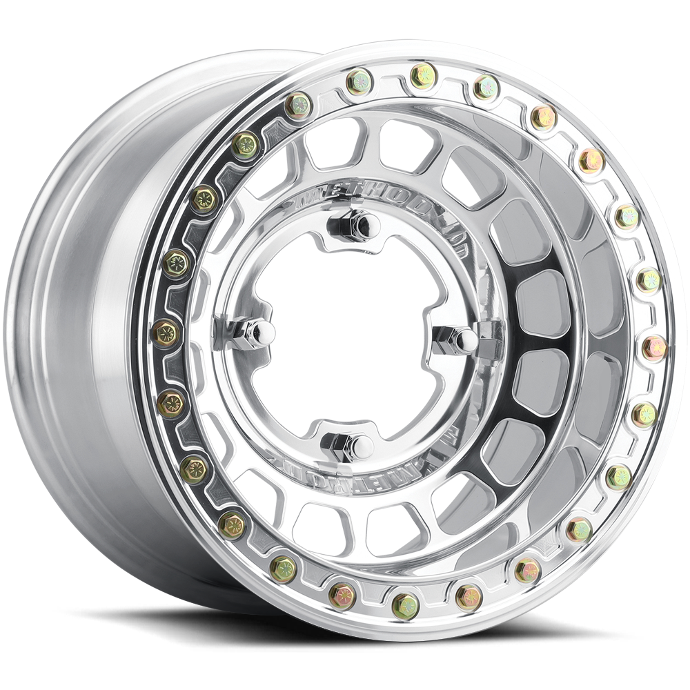 Method Race Wheels MR413 Beadlock POLISHED 15x10 0 4x136mm 96mm - WheelWiz
