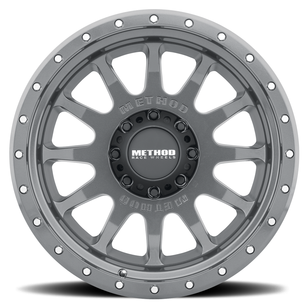 Method Race Wheels MR605 NV GLOSS TITANIUM 20x10 -24 8x170mm 124.9mm - WheelWiz