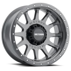 Method Race Wheels MR605 NV GLOSS TITANIUM 20x10 -24 8x170mm 124.9mm - WheelWiz