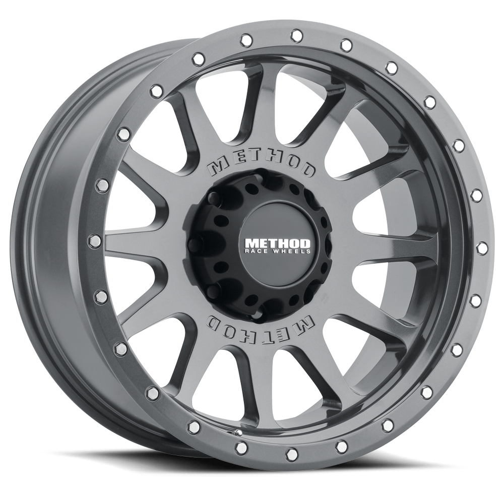 Method Race Wheels MR605 NV GLOSS TITANIUM 20x10 -24 8x165.1mm 121.3mm - WheelWiz