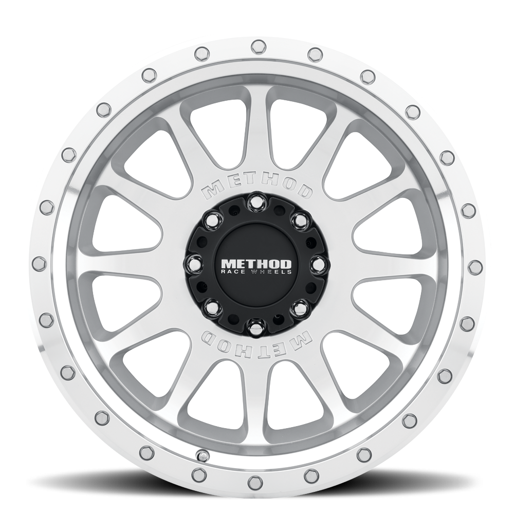 Method Race Wheels MR605 NV MACHINED - CLEAR COAT 20x10 -24 8x170mm 124.9mm - WheelWiz