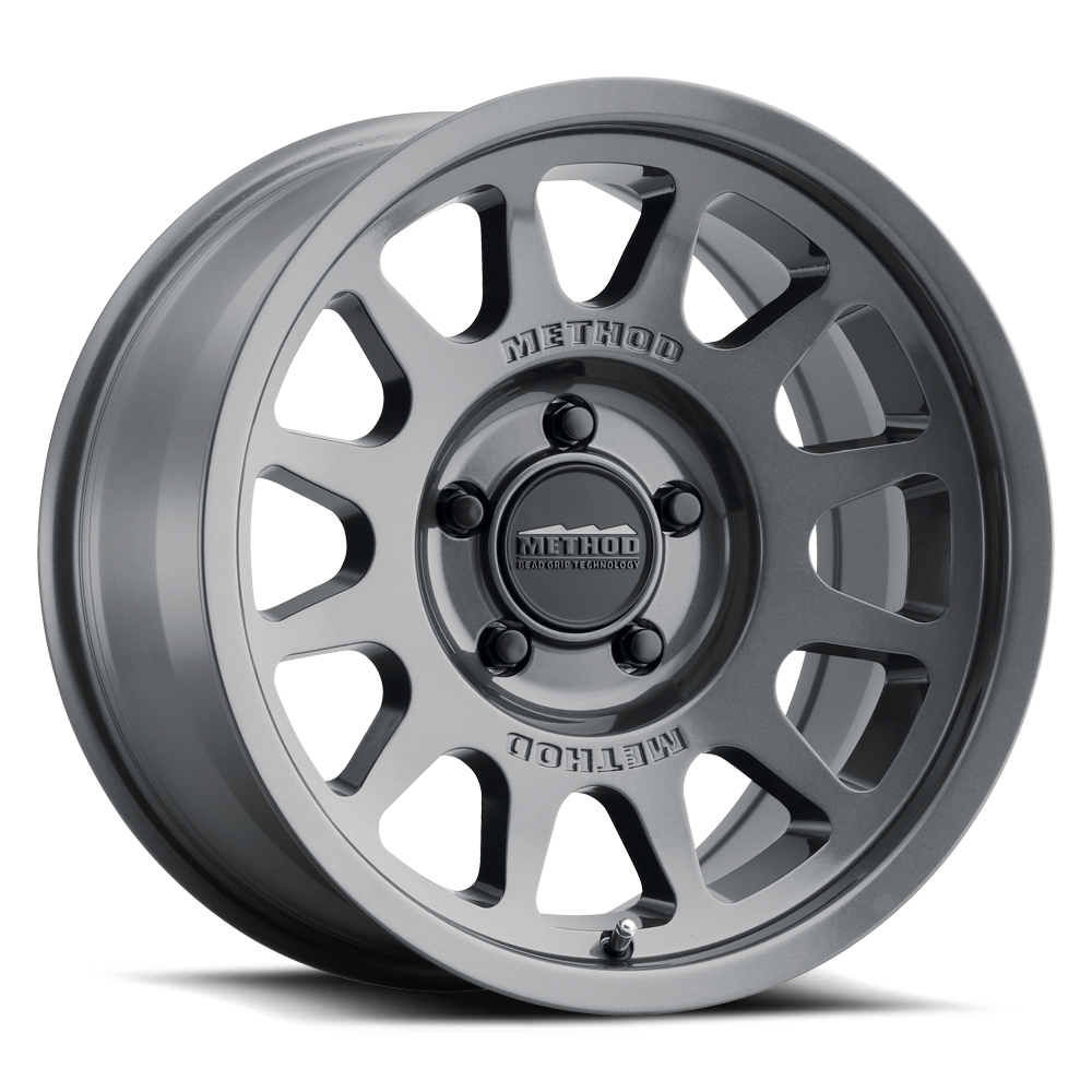 Method Race Wheels MR703 Bead Grip GLOSS TITANIUM 17x8.5 +35 5x150mm 110.5mm - WheelWiz