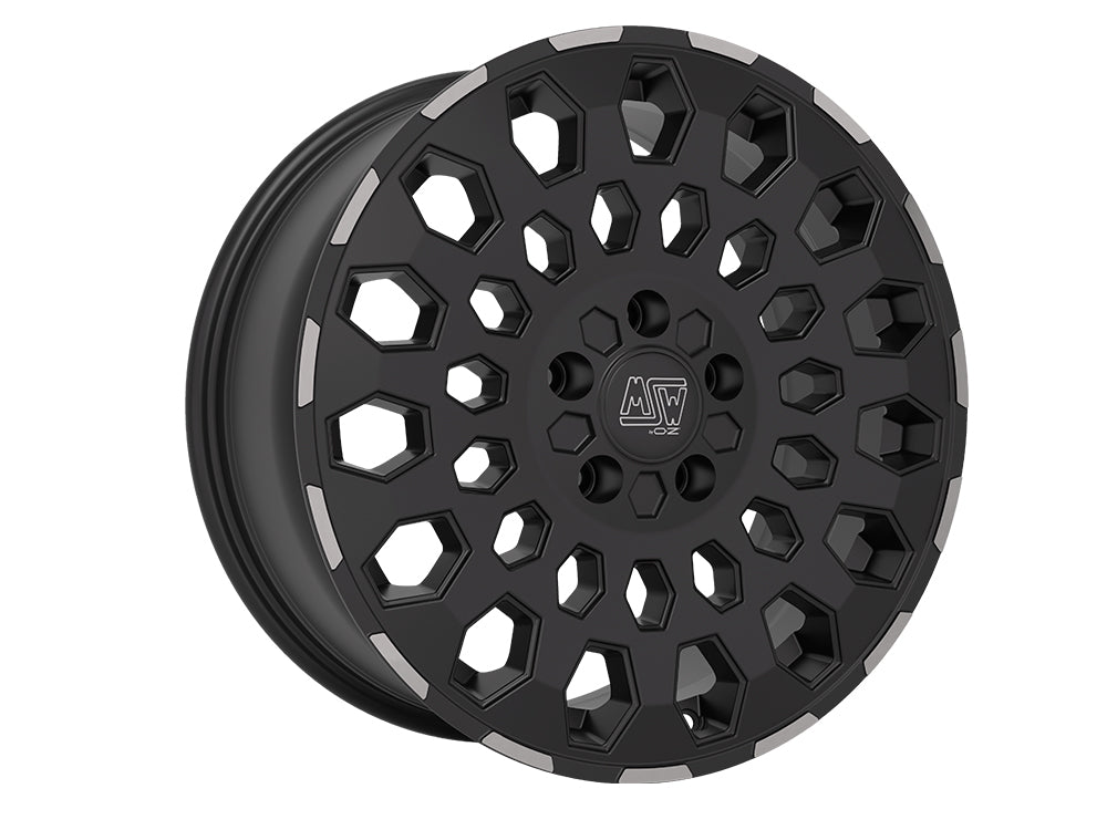 MSW 99 VAN MATT BLACK LIP POLISHED 18x8 +48 5x112mm 0mm