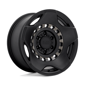 Black Rhino MUZZLE Matte Black W/ Mach Tint Ring 20x9 +12 6x135mm 87.1mm - Wheelwiz