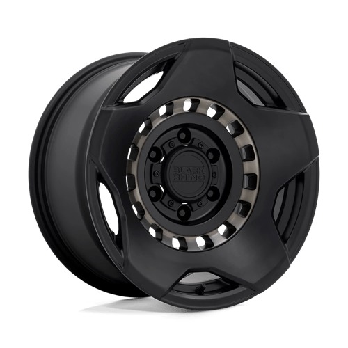 Black Rhino MUZZLE Matte Black W/ Mach Tint Ring 17x9 0 6x135mm 87.1mm - Wheelwiz