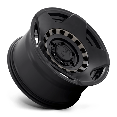 Black Rhino MUZZLE Matte Black W/ Mach Tint Ring 17x9 0 6x135mm 87.1mm - Wheelwiz