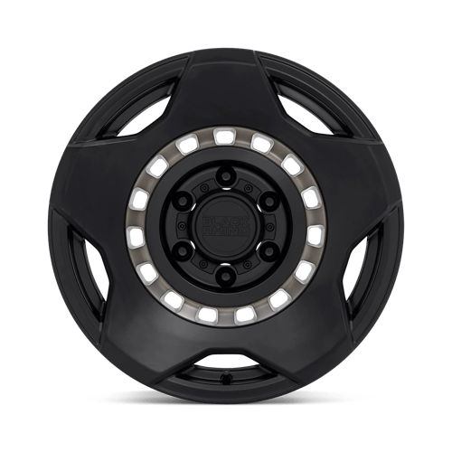 Black Rhino MUZZLE Matte Black W/ Mach Tint Ring 17x9 0 6x135mm 87.1mm - Wheelwiz