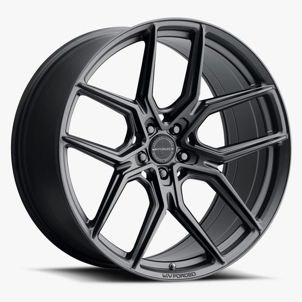 MV Forged MVF5 SATIN BLACK 21x10.5 +35 5x120mm 72.6mm - Wheelwiz