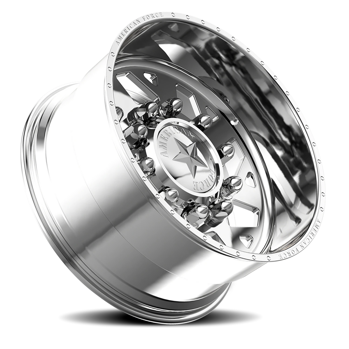 American Force 6D04 Man O'War SD Polished 26x16 -101 8x165.1mm 122mm - Wheelwiz