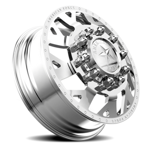 American Force D04 Man O'War DRW Polished 22.5x8.25 +169 8x200mm 142mm - Wheelwiz