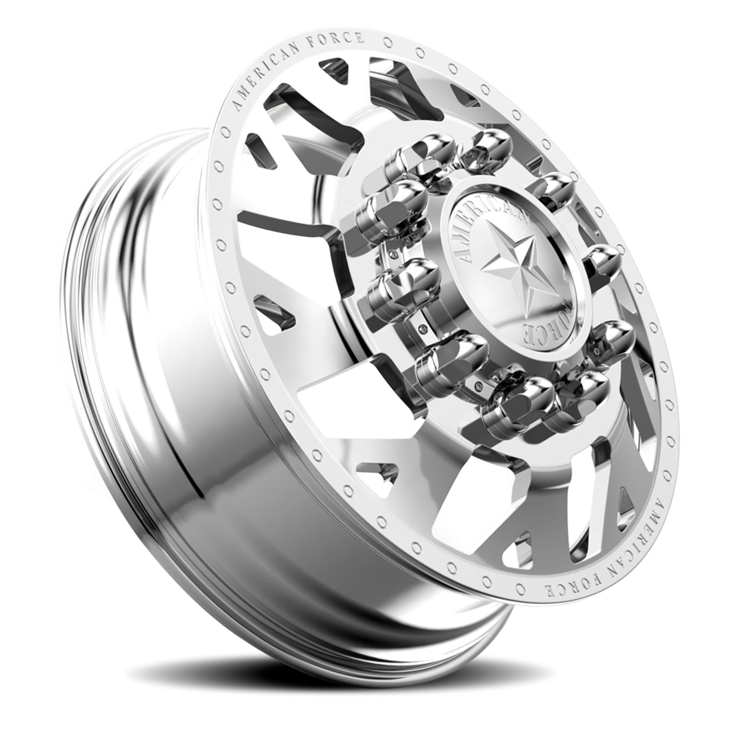 American Force D04 Man O'War DRW Polished 26x8.25 +152 8x170mm 125mm - Wheelwiz