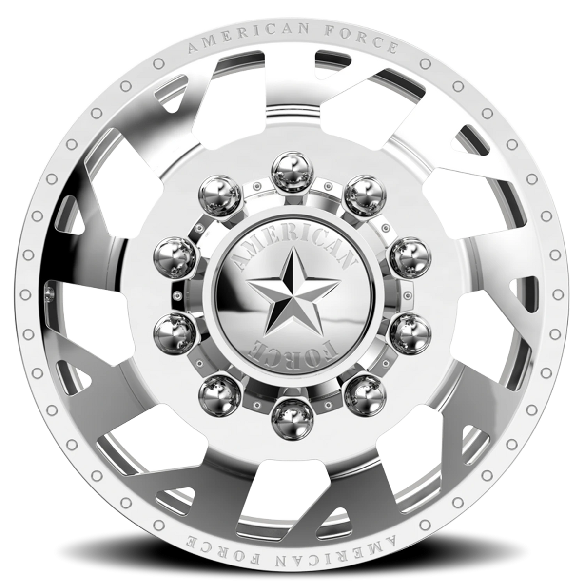 American Force D04 Man O'War DRW Polished 26x8.25 +152 8x165.1mm 122mm - Wheelwiz