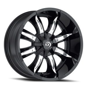 Vision Wheel 423 Gloss Black Machined Face 17x9 +12 5x114.3mm 83mm - Wheelwiz