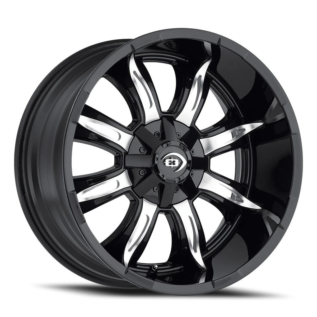 Vision Wheel 423 Gloss Black Machined Face 17x9 +12 6x135mm 87.1mm - Wheelwiz