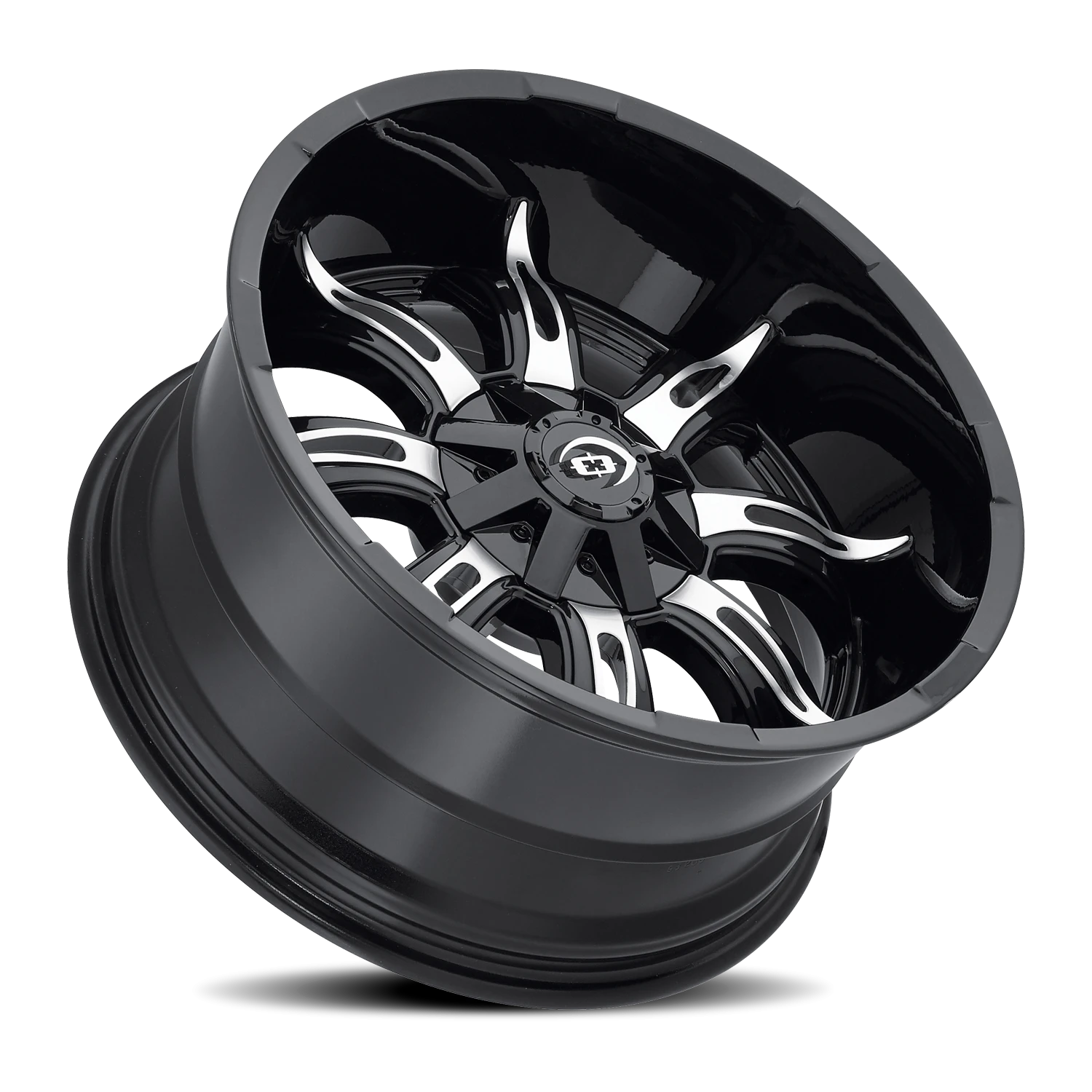 Vision Wheel 423 Gloss Black Machined Face 17x9 -12 5x139.7mm 108mm - Wheelwiz