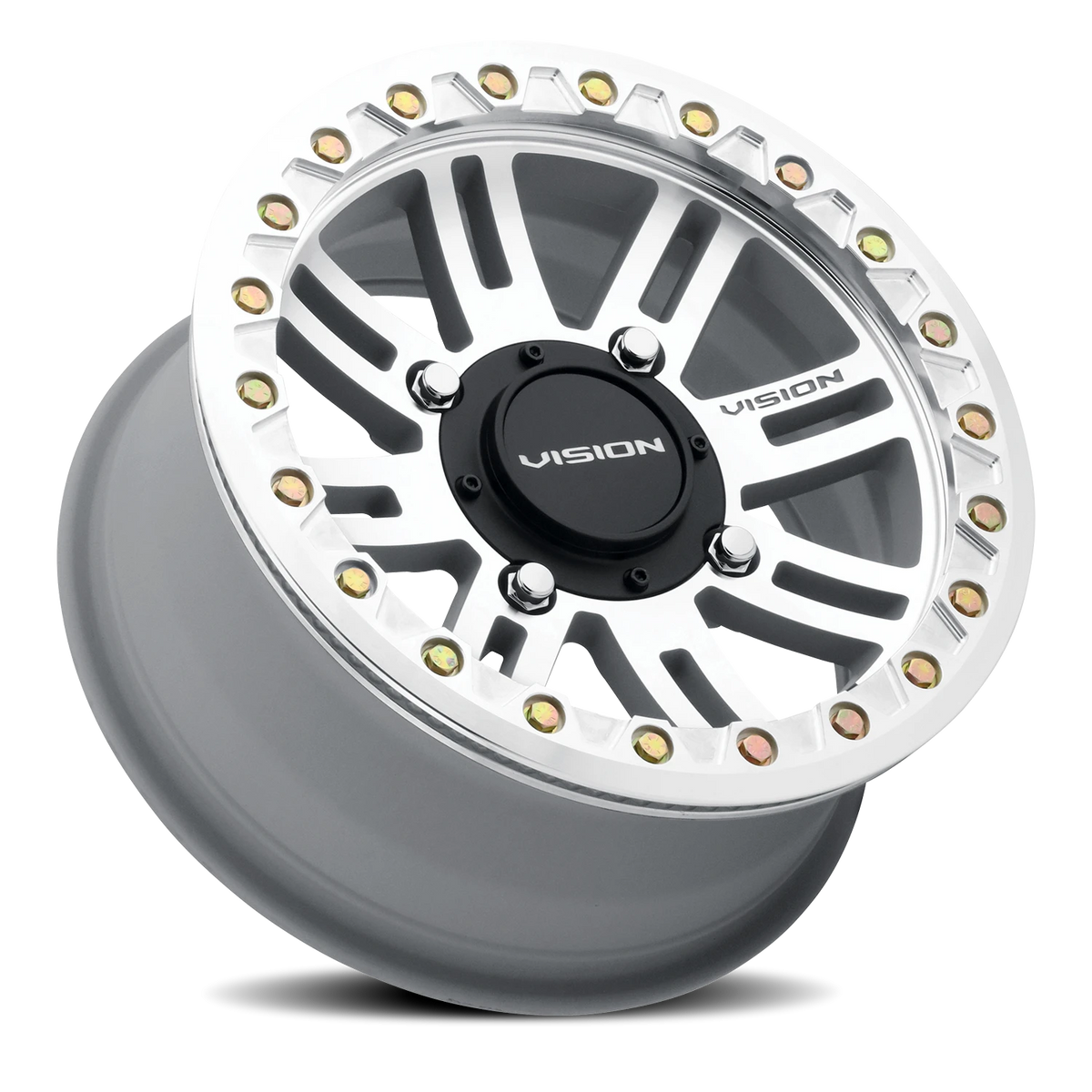 Vision Wheel 356 Machined 14x7 +13 4x156mm 131.1mm - Wheelwiz