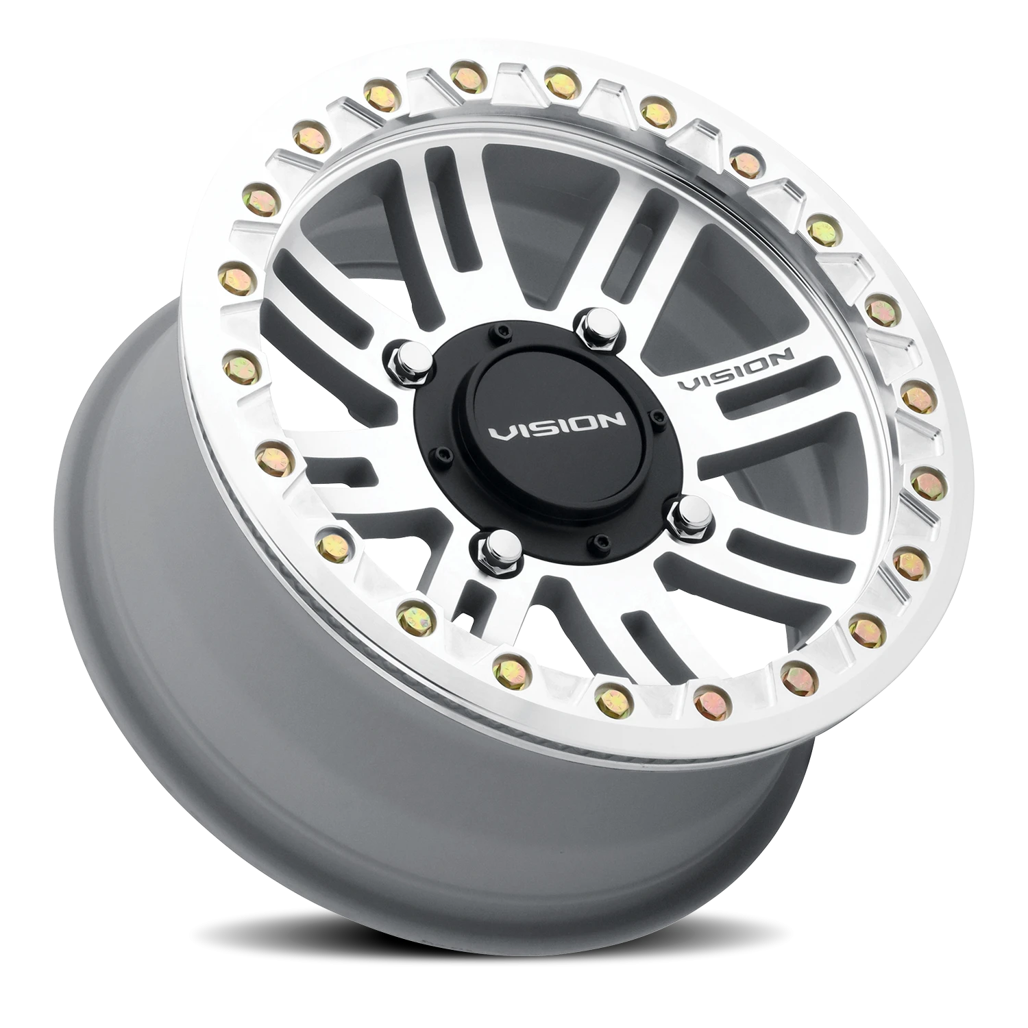 Vision Wheel 356 Machined 14x7 +13 4x156mm 131.1mm - Wheelwiz