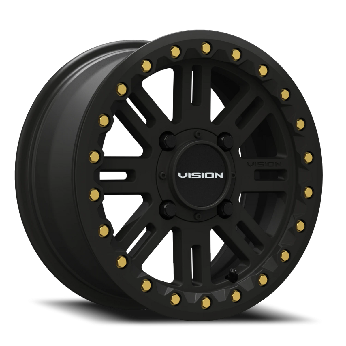 Vision Wheel 356 Satin Black 15x7 +38 4x156mm 131.1mm - Wheelwiz