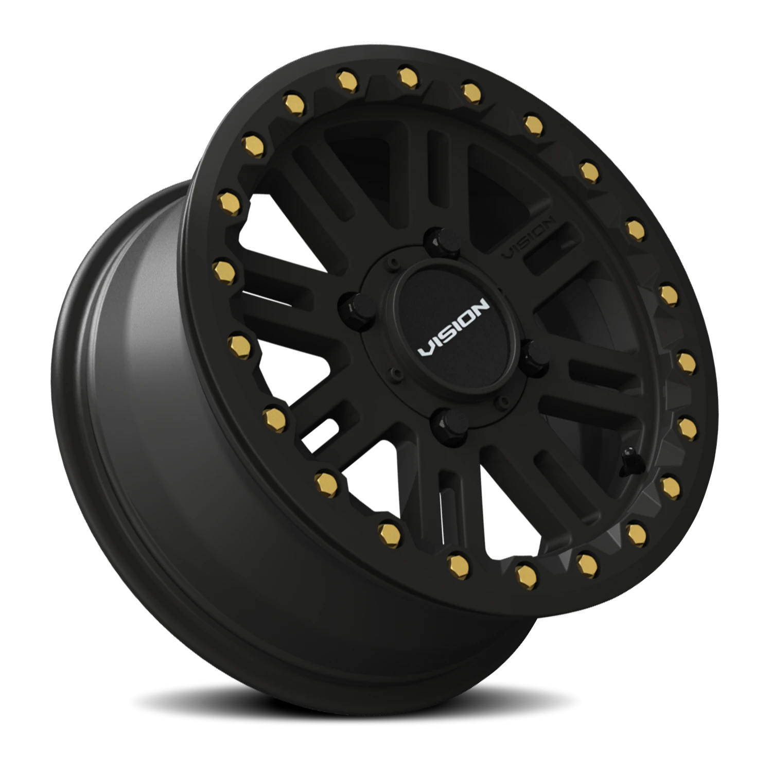 Vision Wheel 356 Satin Black 15x7 +38 4x136mm 115mm - Wheelwiz