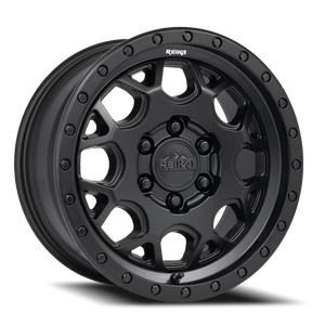 Reika R45 Satin Black 17x8 +89 6x205mm 161.1mm - Wheelwiz