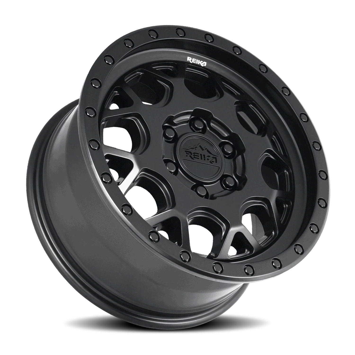 Reika R45 Satin Black 17x8 -120 6x205mm 161.1mm - Wheelwiz