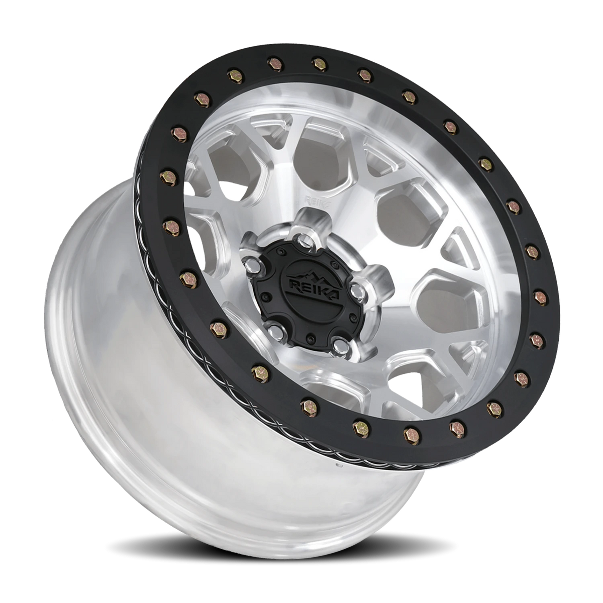 Reika R45 Machined 17x9 -12 5x150mm 110.5mm - Wheelwiz