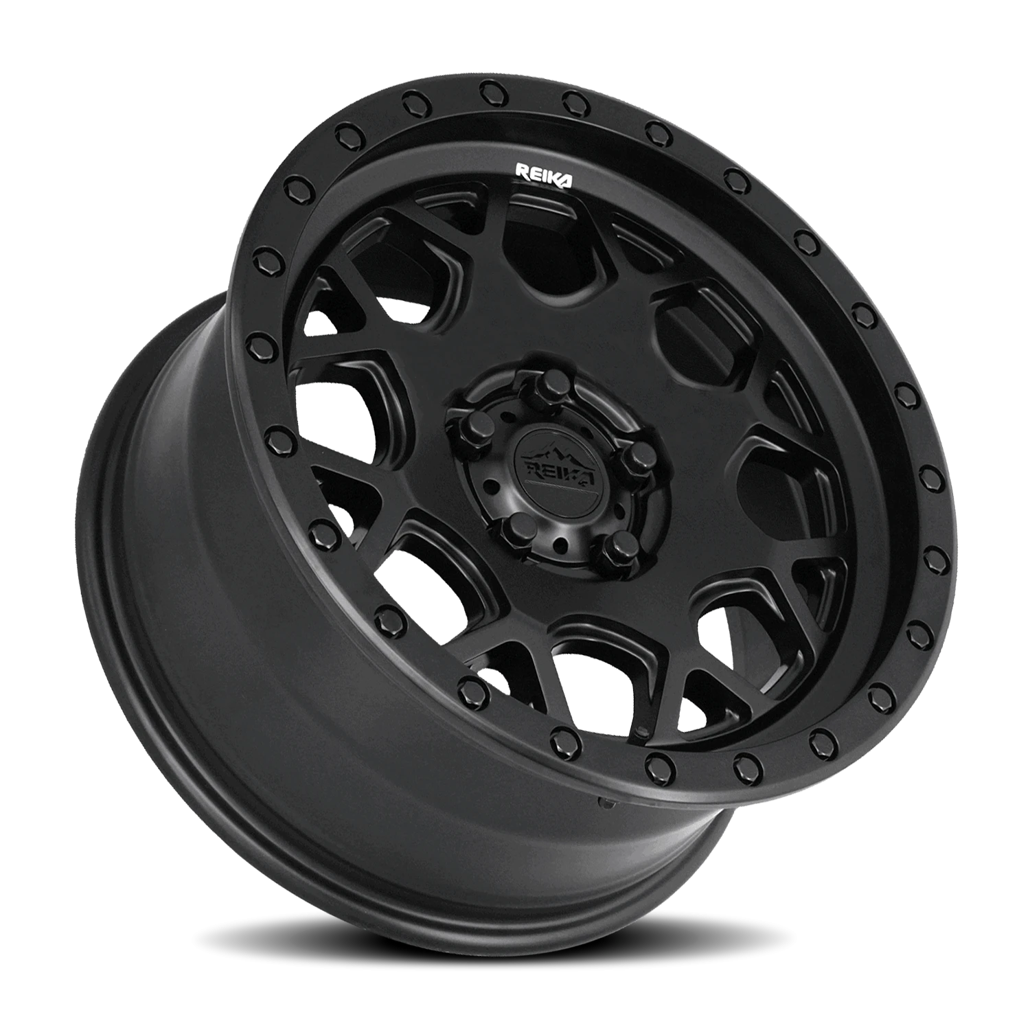 Reika R45 Satin Black 17x9 -12 5x127mm 71.5mm - Wheelwiz