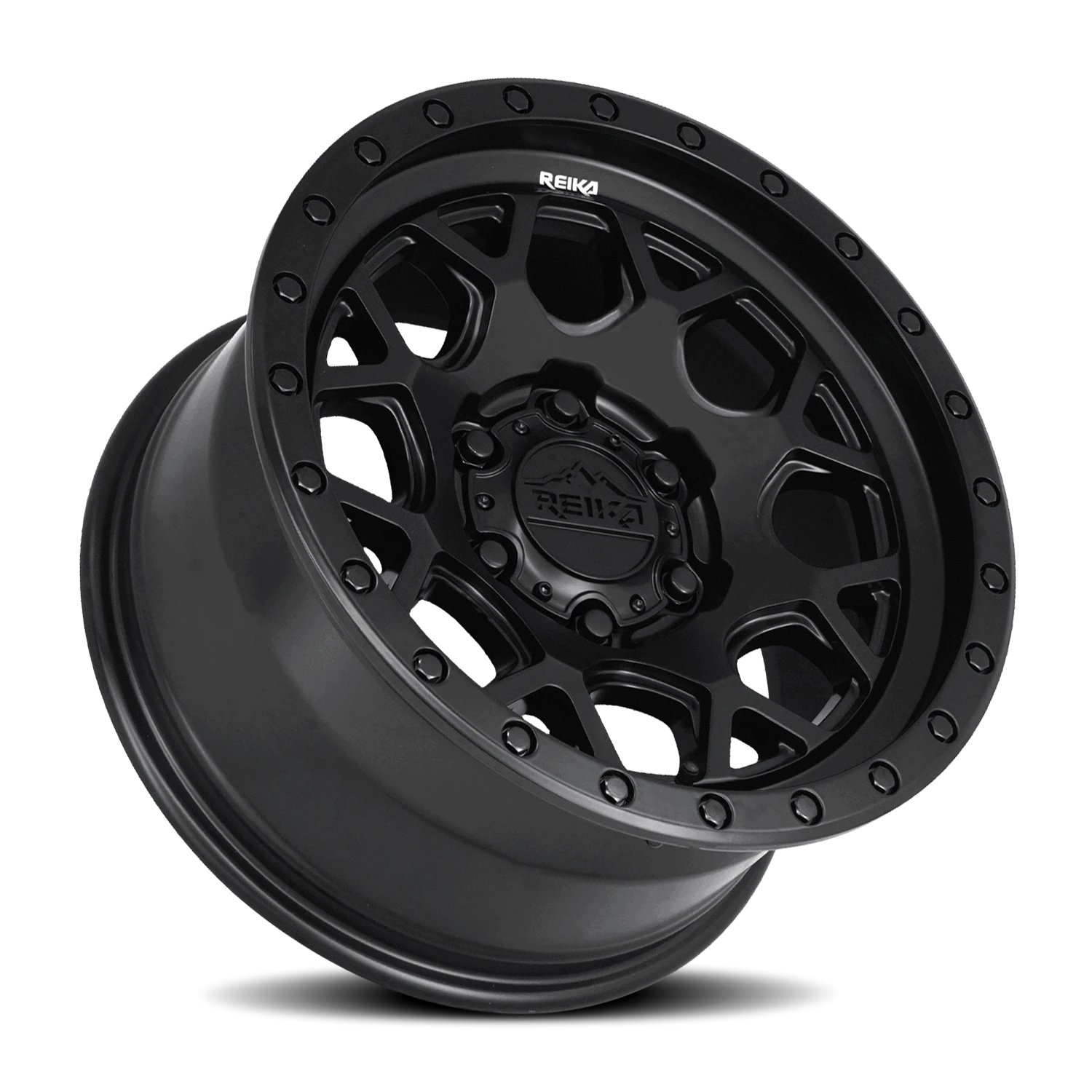 Reika R45 Satin Black 17x8.5 0 6x139.7mm 106.1mm - Wheelwiz