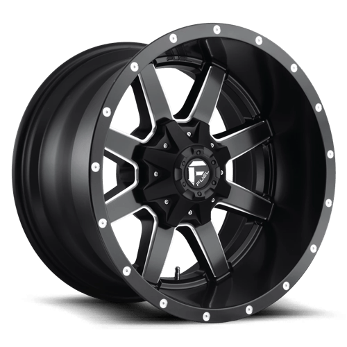Fuel Offroad D538 MAVERICK Matte Black Milled 20x12 -44 8x165.1mm 125.1mm - Wheelwiz