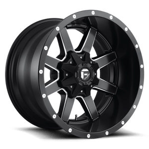 Fuel Offroad D538 MAVERICK Matte Black Milled 20x12 -44 8x165.1mm 125.1mm - Wheelwiz