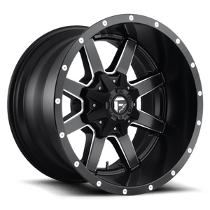 Fuel Offroad D538 MAVERICK Matte Black Milled 22x12 -44 5x139.7|5x150mm 110.1mm - Wheelwiz