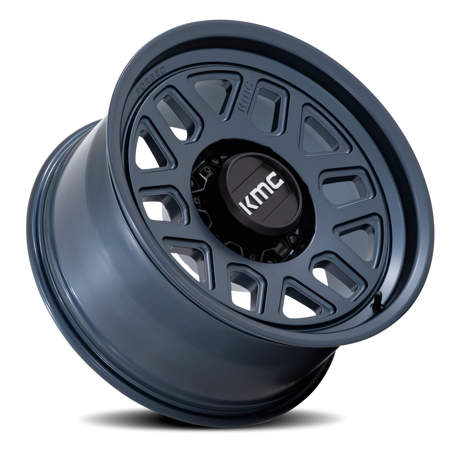 KMC KM451 MESA FORGED MONOBLOCK Metallic Blue 18x9 +18 8x165.1mm 125.1mm - Wheelwiz