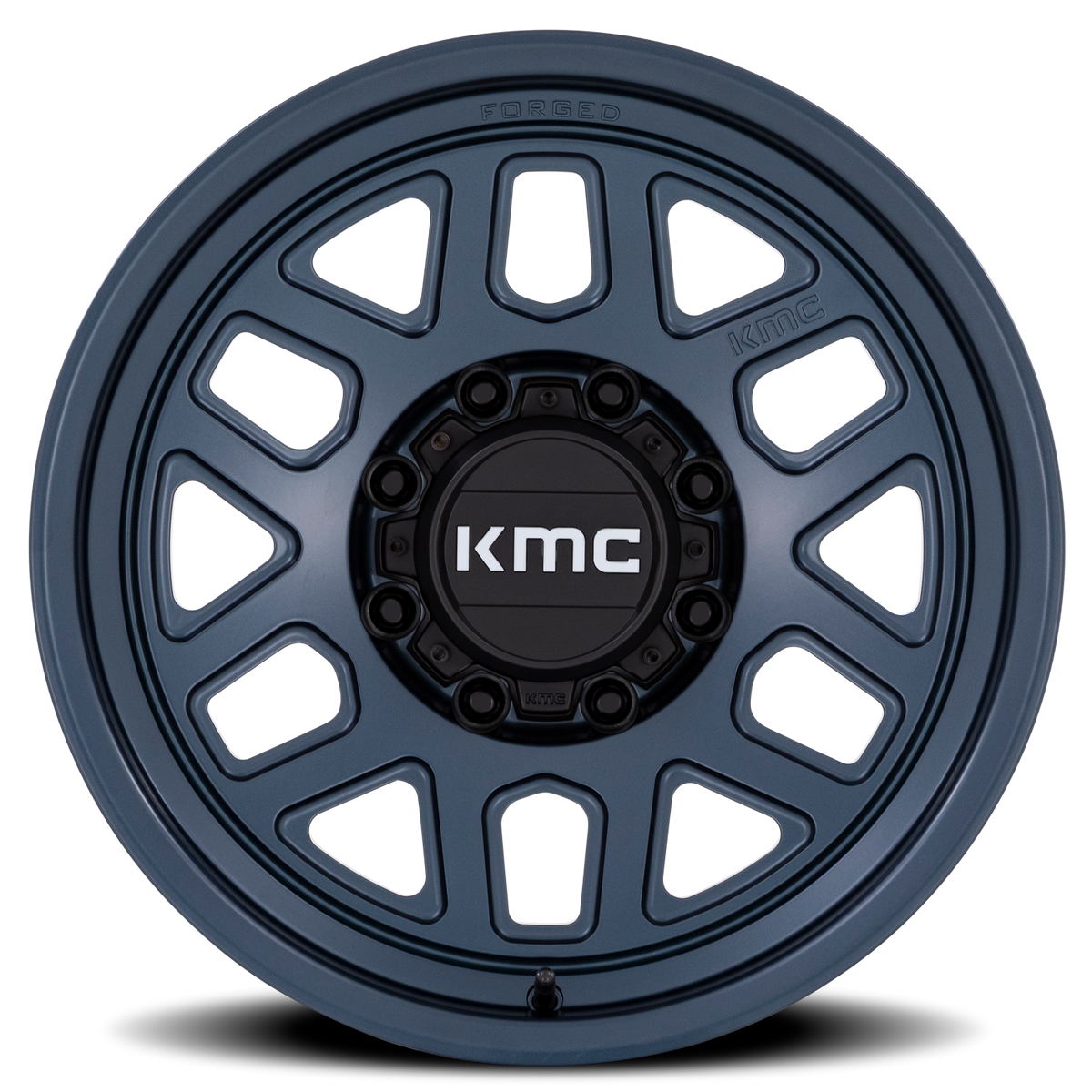 KMC KM451 MESA FORGED MONOBLOCK Metallic Blue 18x9 +18 8x180mm 124.2mm - Wheelwiz