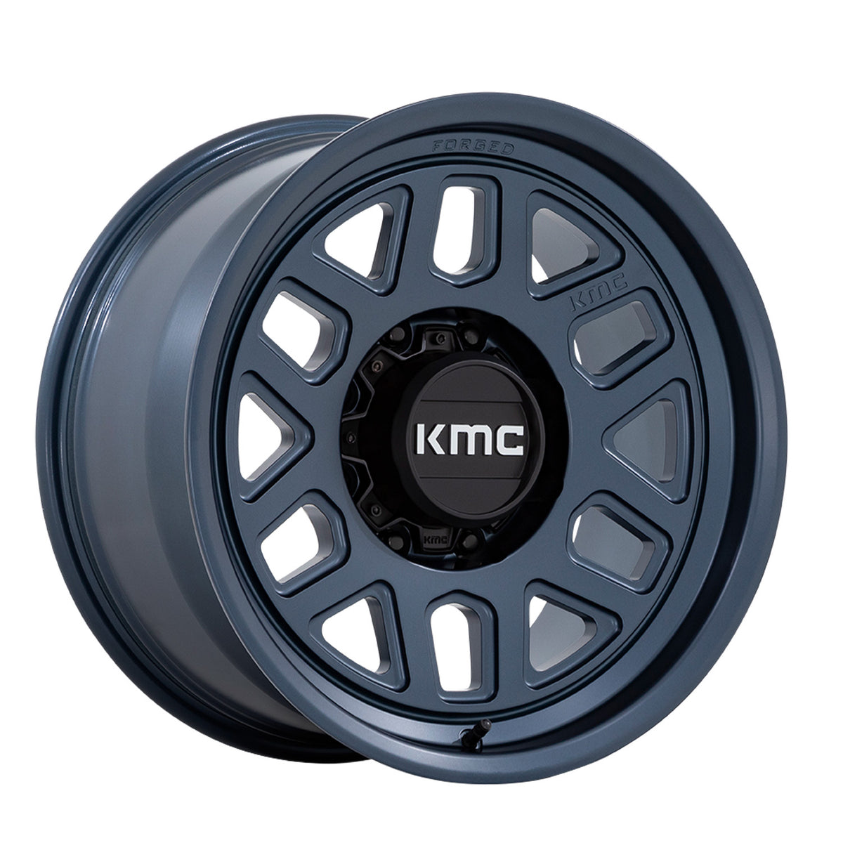 KMC KM451 MESA FORGED MONOBLOCK Metallic Blue 18x9 +18 8x180mm 124.2mm - Wheelwiz