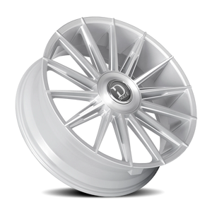Dolce Luxury Mirelli Gloss Silver W/ Brushed Face 24x9 +15 6x135|6x139.7mm 87.1mm