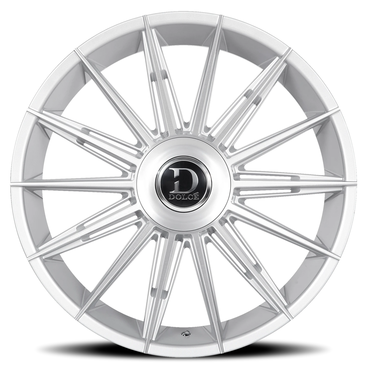 Dolce Luxury Mirelli Gloss Silver W/ Brushed Face 24x10 +15 5x112|5x120mm 74.1mm