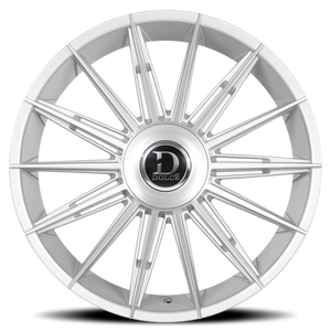 Dolce Luxury Mirelli Gloss Silver W/ Brushed Face 24x10 +15 5x115|5x120mm 74.1mm