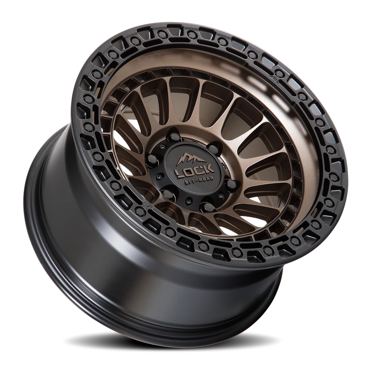 Lock Offroad Mojave Matte Bronze W/ Matte Black Ring 20x9 0 5x127mm 71.5mm