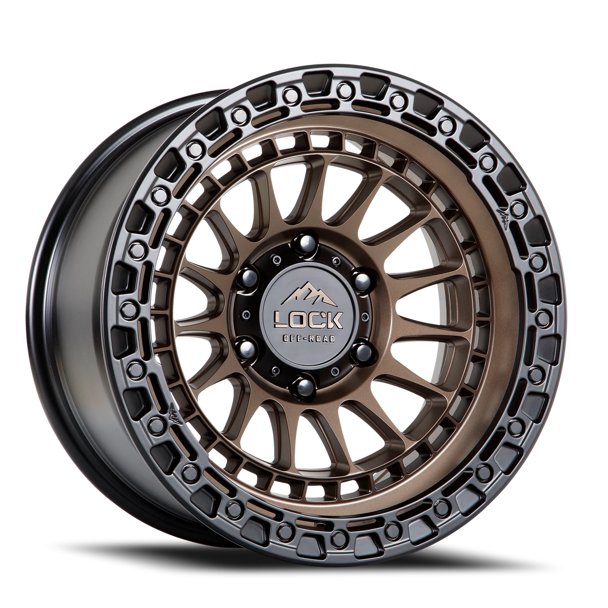 Lock Offroad Mojave Matte Bronze W/ Matte Black Ring 17x9 0 6x135mm 87.1mm