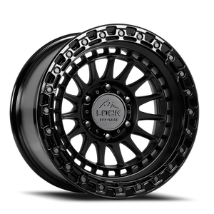 Lock Offroad Mojave Matte Black W/ Gloss Black Ring 17x8.5 +25 6x139.7mm 95.1mm